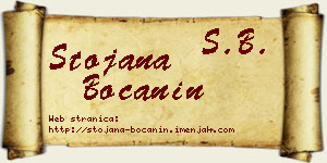 Stojana Boćanin vizit kartica
